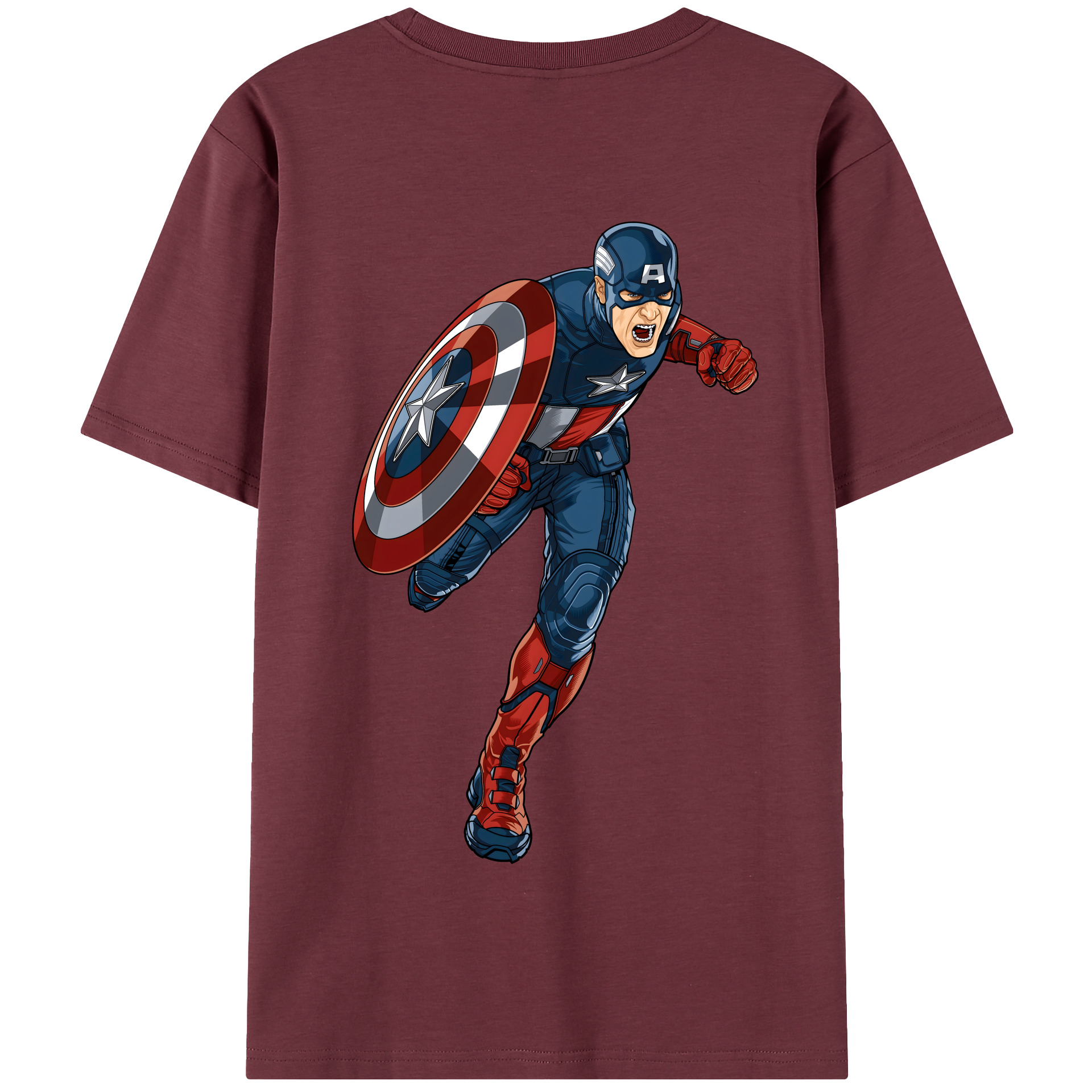 （画像用） アベンジャーズ The Avengers 綿100％半袖Tシャツ（背面プリント）